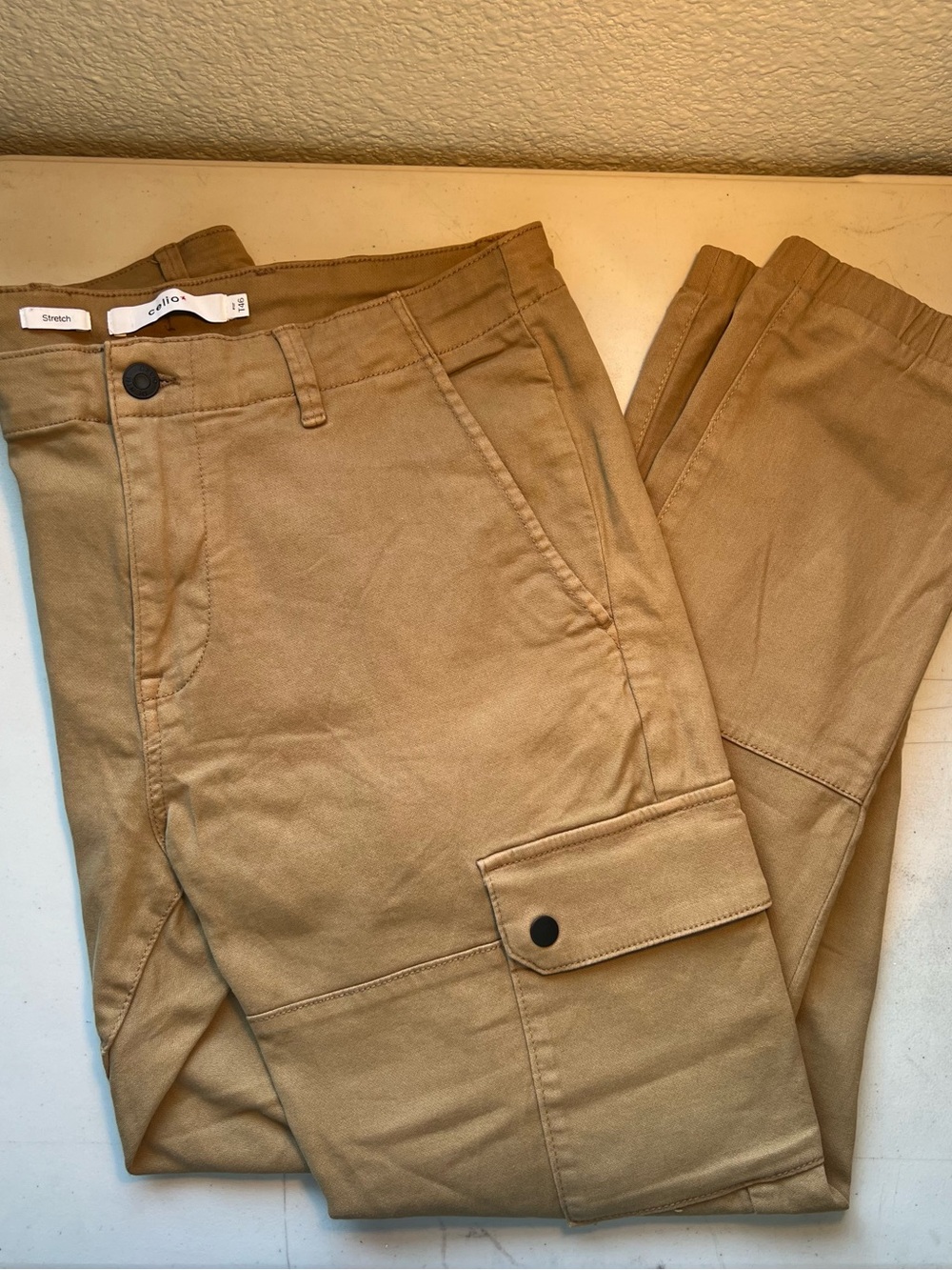 Celio Men's Tan Cargo Pants